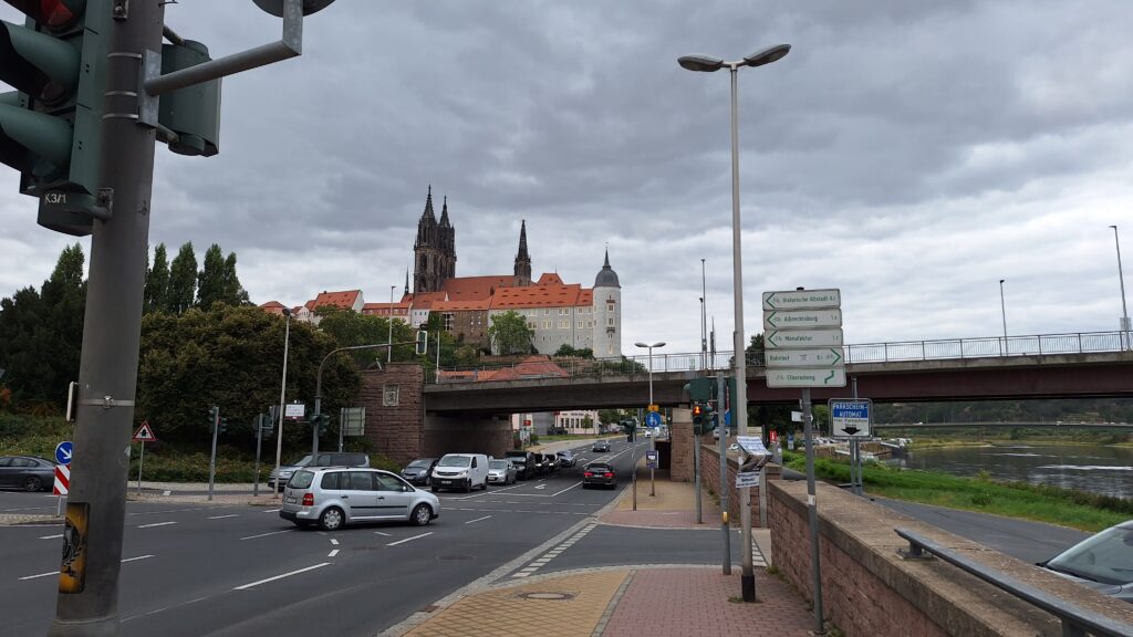 Albrechtsburg und Elbe