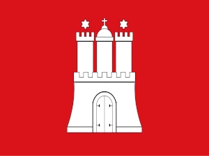 Hamburg Flagge von Hamburg