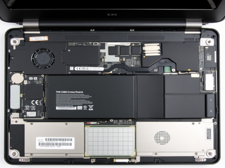 Offener Laptop